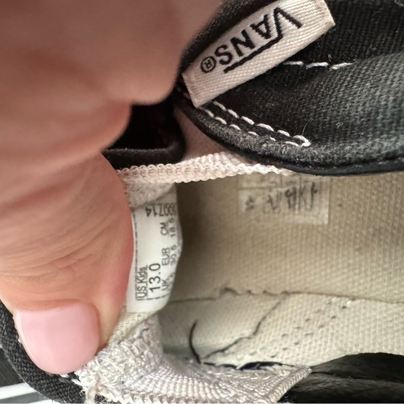 Kids size 13 Vans only worn inside. - Picture 2 of 4